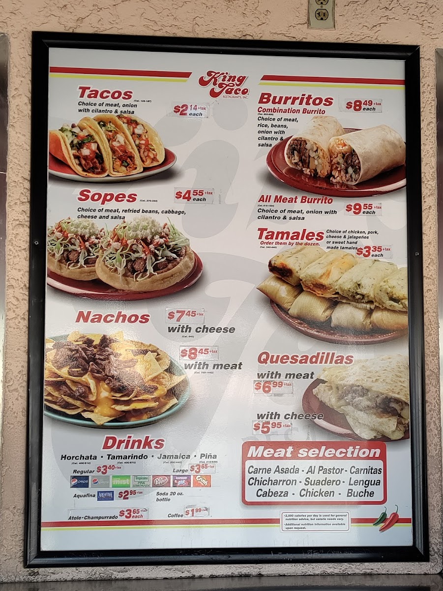 King Taco # 2 Menu - Image 2